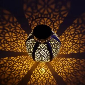 solar metal flower light (1)