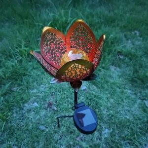 solar metal flower light (9)