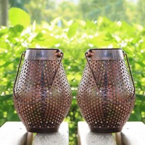 solar polka dott metal light