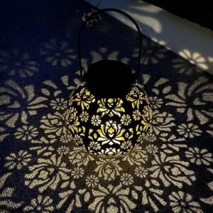 solar retro flower metal light (6)
